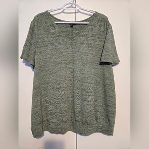 Lane Bryant Olive‎ Textured Knit Top